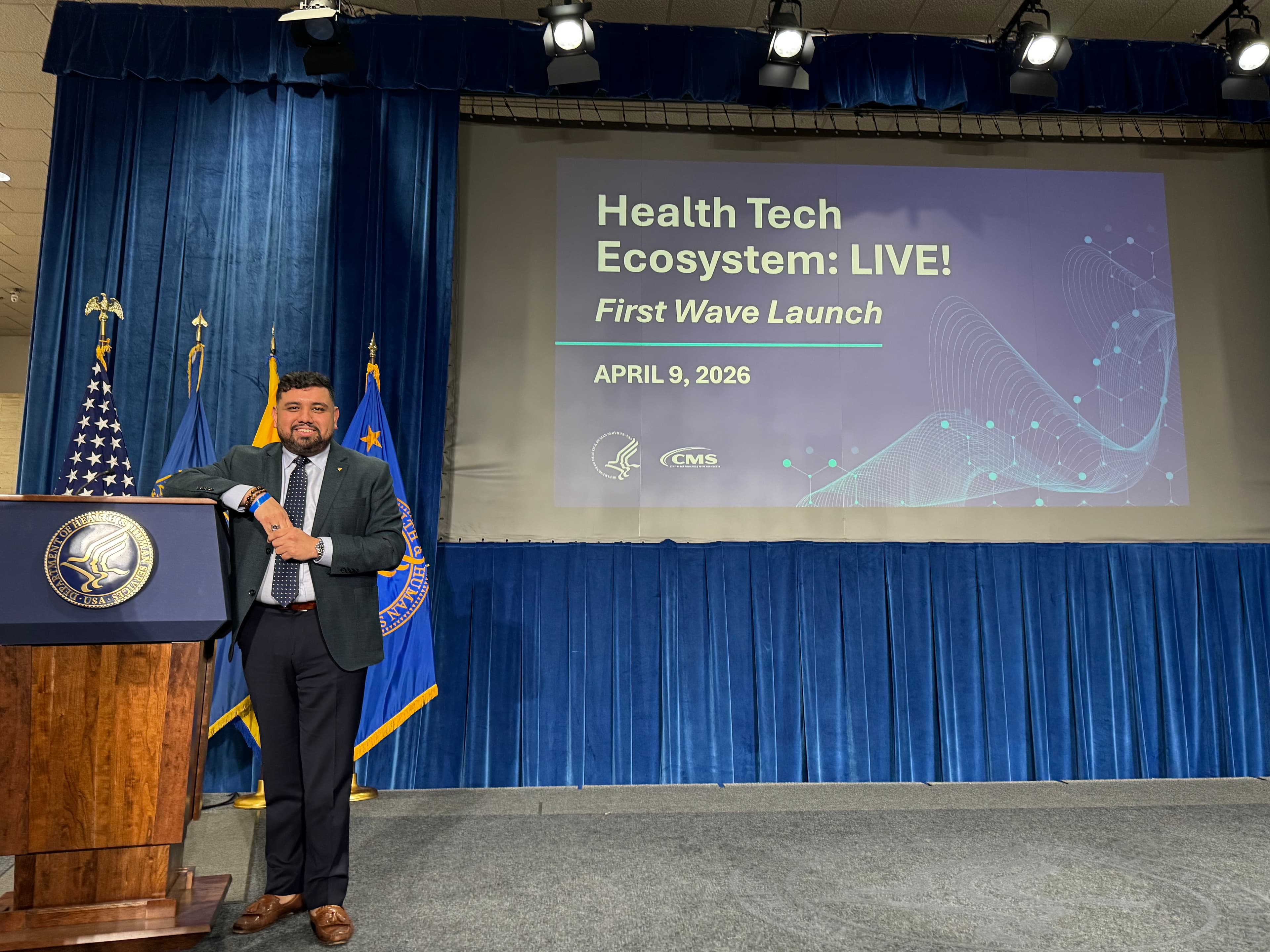 Vincent J. Lopez at the CMS Health Technology Ecosystem first-wave Pledge presentation